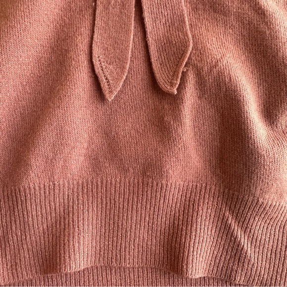 Cropped Pink Cashmere Sweater Vintage 1950’s M/L - Picture 6 of 6